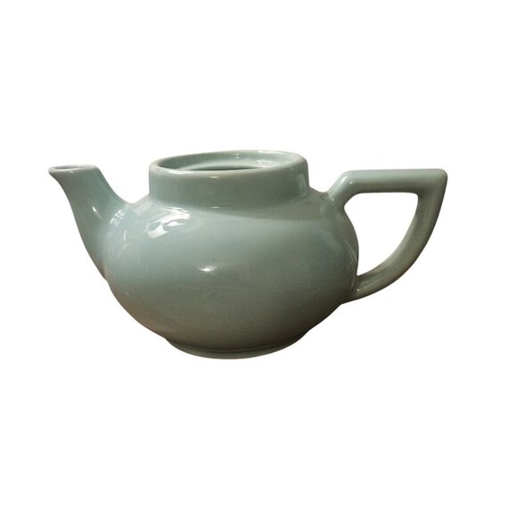 Vintage Tiffany Blue MCM Hall Teapot - No Lid - Repurposed as planter!!! EUC!!!! - Picture 4 of 9